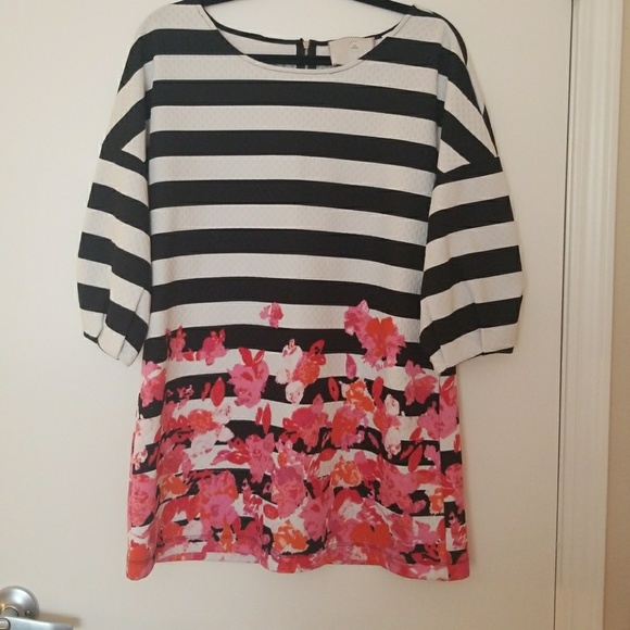 Anthropologie Linnea stripped floral Tunic - Picture 4 of 4